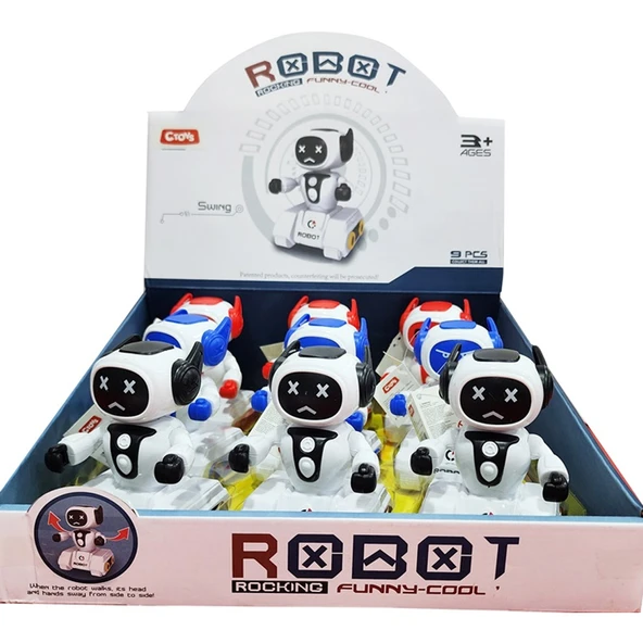 Ctoy Oyuncak Sürtmeli Mini Robot 8809-6 (Karışık Renk 1 Adet) ürün görseli 1