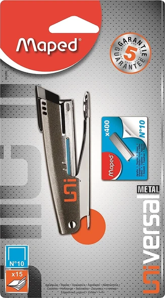 Universal Metal Mini Pocket Zımba Makinası Seti No:10 + 400 Tel Blister 043500 ürün görseli 1