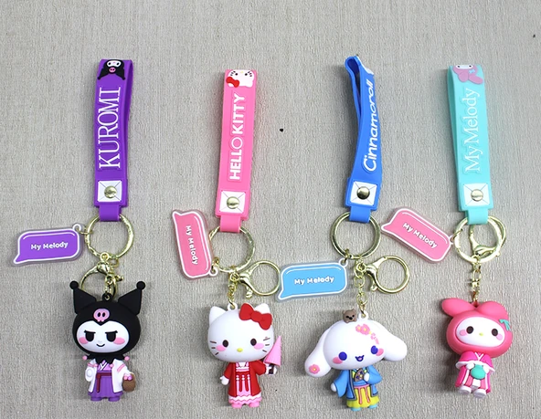 Silikon Kuromi, Hello Kitty, My Melody Anahtarlık ürün görseli 1