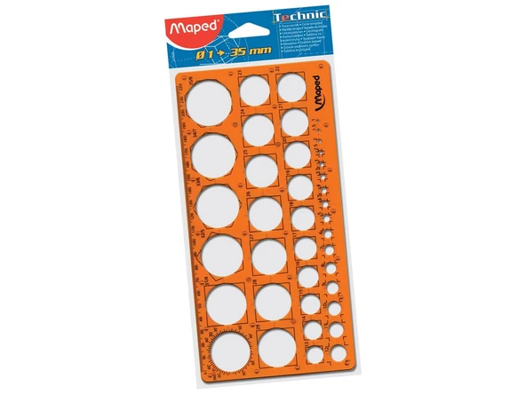Daire Şablonu 1Mm Den 35Mm Ye Kadar 3154142776204 ürün görseli 1