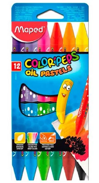 Color Peps Yağlı Pastel Boya 12 Renk 3154148640103 ürün görseli 1