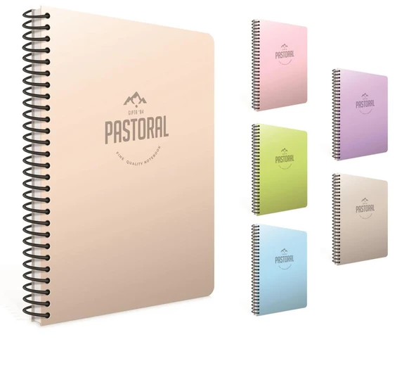 Gıpta Pastoral A4 Spiralli Pp Kapak Defter 72 Yaprak Kareli (4 Lü Paket) 3242 ürün görseli 1