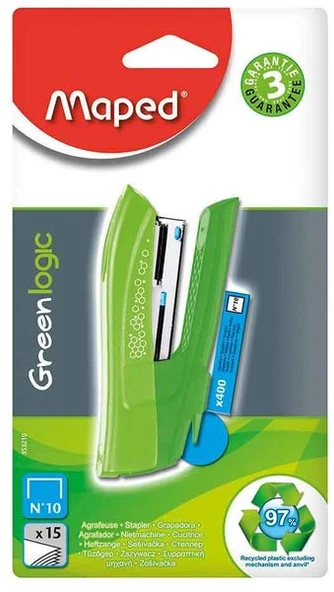 Greenlogic Pocket Zımba Makinası No: 10 + 400 Tel (Karışık Renk 1 Adet) 3154143532106 ürün görseli 1