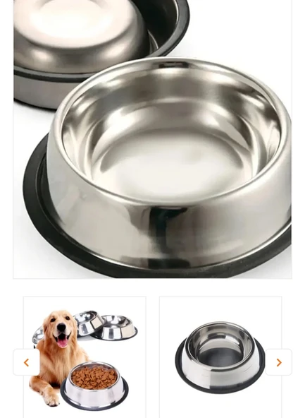 Kedi köpek mama ve su kabı ürün görseli 1