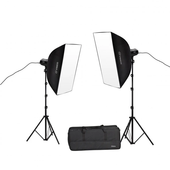 Visico LED-80AII 2'li Bi-color Led video ışık seti (80w) ürün görseli 1