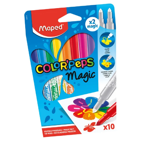 Color Peps Magic Sihirli Keçeli Kalem 10 Renk 3154148446125 ürün görseli 1