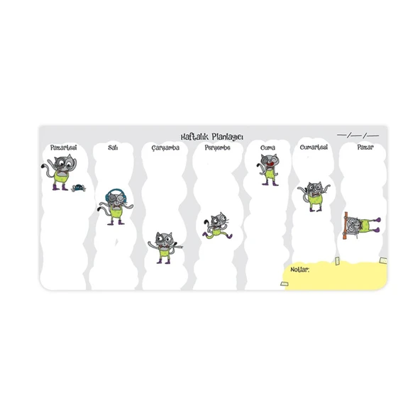 Keskin Color Haftalık Planlayıcı (Planner) Blok-Ca 12X26Cm 830136-99 ürün görseli 1