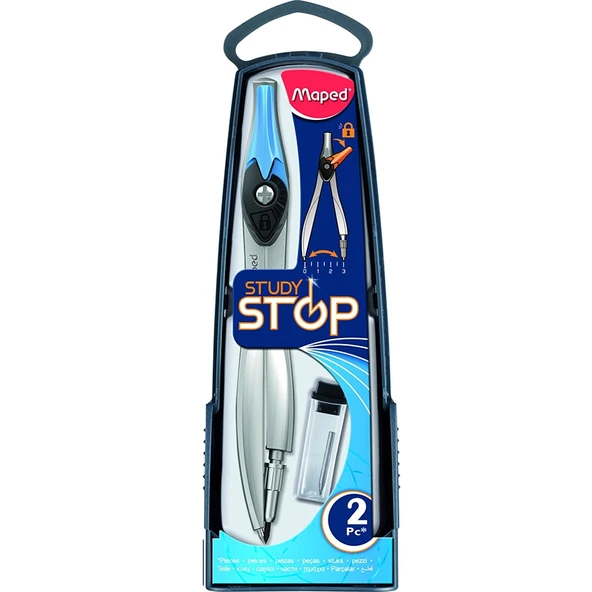 Study Stop Uçlu Pergel + Uç Kutusu 3154141951107 ürün görseli 1