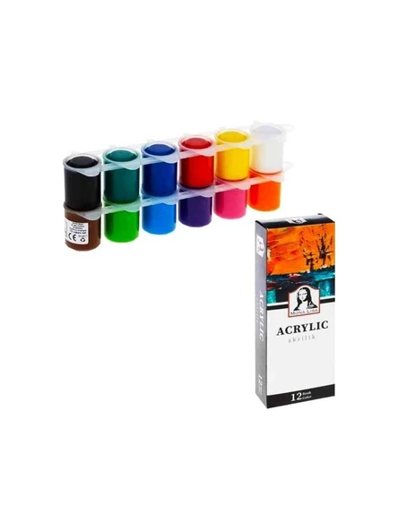 Südor Monalisa Akrilik Boya 12 Renk X 22 Ml ML123 ürün görseli 1