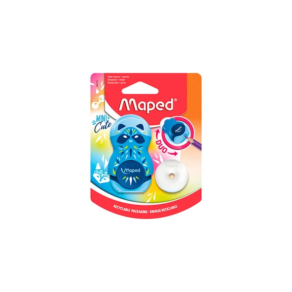 Mini Cute Tek Delikli Kalemtraş Blister (Karışık Renk 1 Adet) 049112 ürün görseli 1