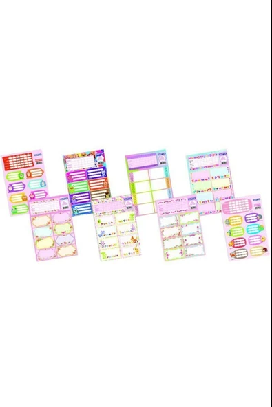 Gıpta Okul Etiketi Gırls Ders Programlı 16x24Cm 3 Yaprak 2942 ürün görseli 1