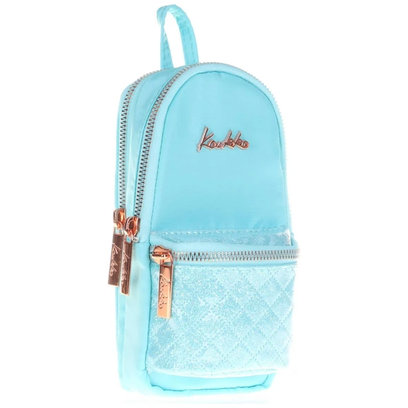 Kaukko Kalem Çantası Bright Junior Bag Kapitone-Turkuaz K2462 ürün görseli 1