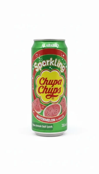 Chupa Chups Sparkling Watermelon Flavour - Karpuz Aromalı Gazlı İçecek 330 ml ürün görseli 1