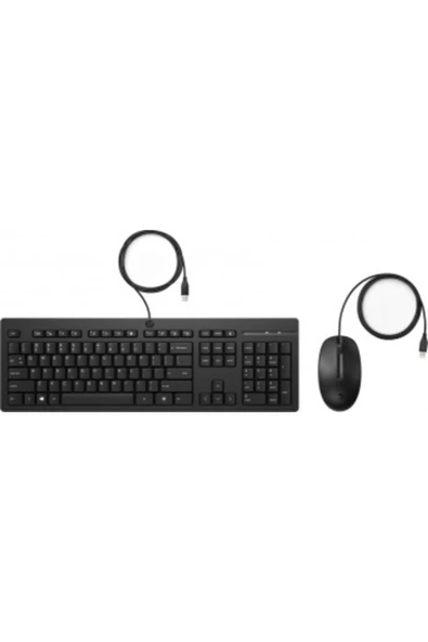 Hp 225 Kablolu Mouse ve Klavye 286J4Aa Siyah ürün görseli 1