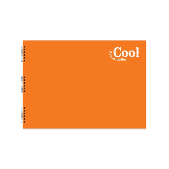 Keskin Color Resim Defteri 25X 35 Cm 15 Yaprak Spiralli Plastik Kapak Cool 306121-99 (Karışık Renk 1 Adet) ürün görseli 1