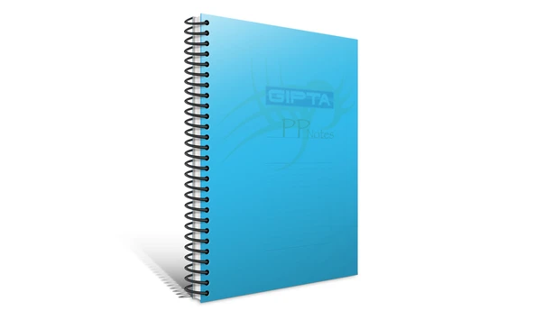 Gıpta Eko Pp A4 Spiralli Pp Kapak Defter 80 Yaprak Kareli (12 Li Paket) 2030 ürün görseli 1
