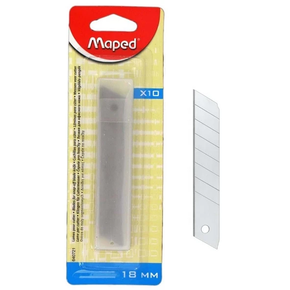 Maket Bıçağı Yedeği 18Mm Büyük Boy (10 Lu Paket) 3154146407210 ürün görseli 1