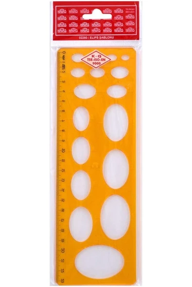 Hatas Elips Şablonu 02280 ürün görseli 1