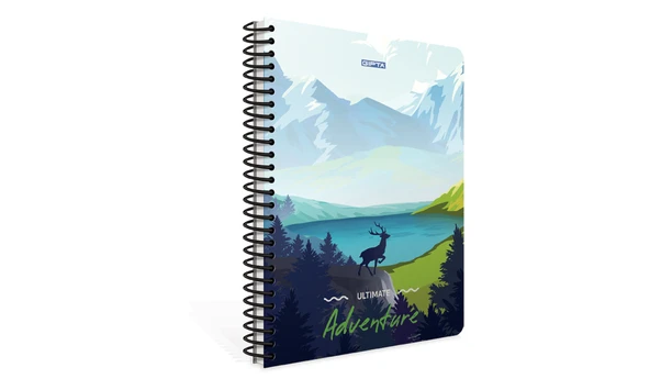Gıpta Adventure A4 Spiralli Karton Kapak Defter 100 Yaprak Çizgili (4 Lü Paket) 3845 ürün görseli 1
