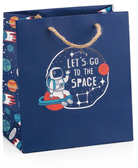 Gıpta Space B4 Karton Çanta (Hediye Çantası) 215X120X240 Mm (24 Lü Paket) BG8950 ürün görseli 1