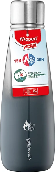 Picnik 500 Ml Yetişkin Termosu Soğuk - Sıcak (Matara) Gri 871105 ürün görseli 1