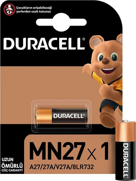 Duracell Özel Alkalin İnce Küçük Pil Mn27 ürün görseli 1