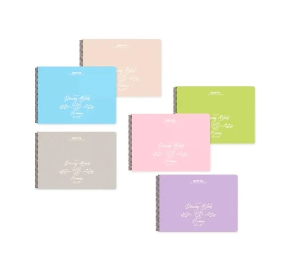 Gıpta Harmony Pastel Pp Kapak Spiralli Resim Defteri 25X35Cm 30 Yaprak (6 Lı Paket) 4159 ürün görseli 1