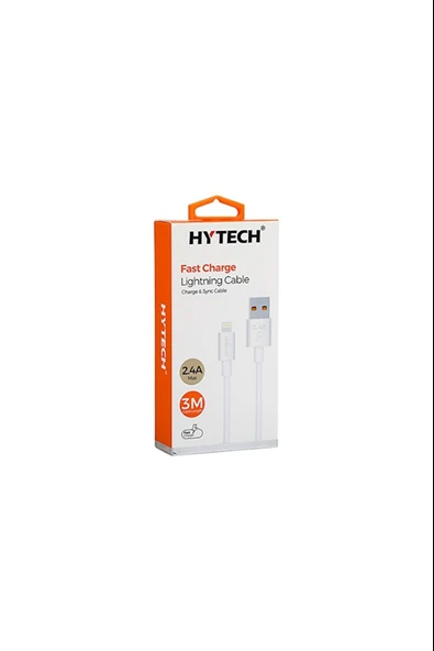Hy-X99 3 Metre 2.4A Usb To Lightning Beyaz Data + Sarj Kablosu ürün görseli 1