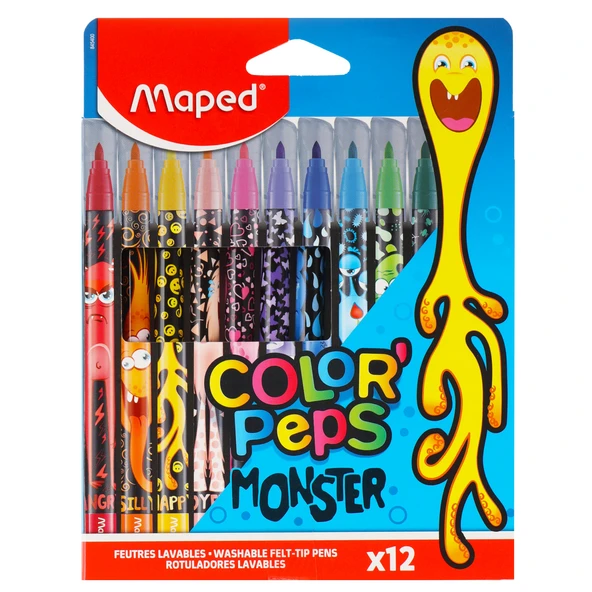 Color'Peps Monster Keçeli Kalem 12 Renk 845400 ürün görseli 1