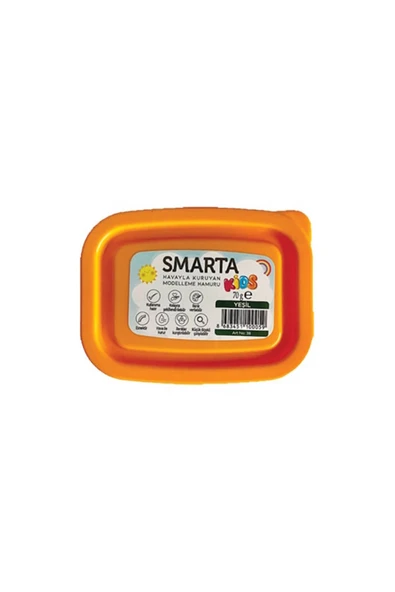 Akıllı Model Hamuru (Modelleme Hamuru) Sanat Kili Kids Yeşil 70 Gram (6 Lı Paket) 30000038 ürün görseli 1