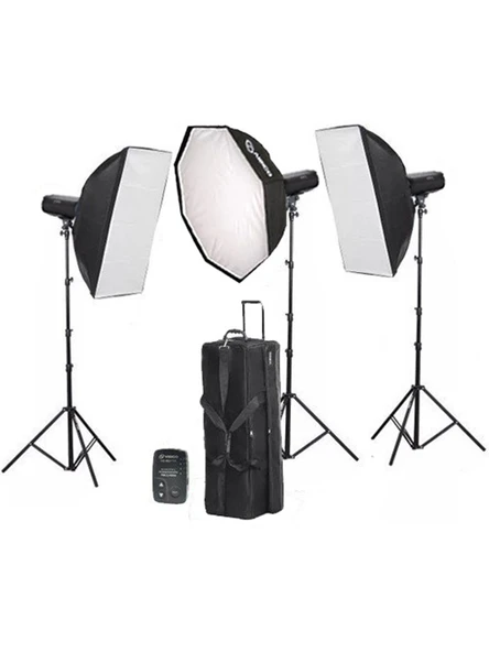 Visico VC-400HH III 3'lü paraflaş seti (400w) ürün görseli 1