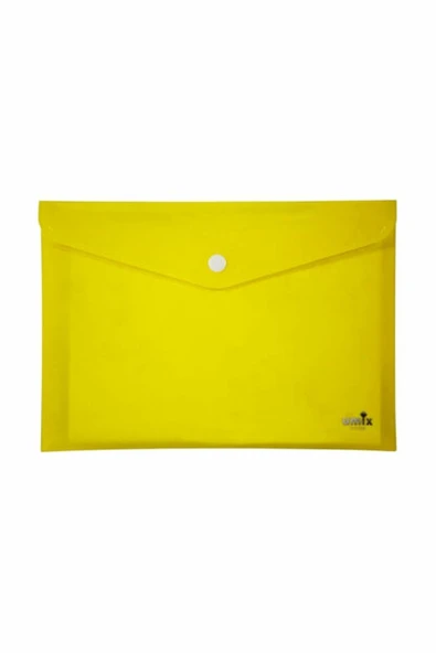 Umix Çıtçıtlı Zarf Dosya A4 Neon Sarı U1121N-Sa (12 Li Paket) ürün görseli 1