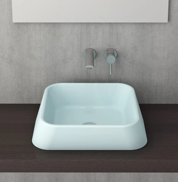 Bocchi Firenze  Çanak Lavabo Mat Buz Mavisi 1005-029-0125 ürün görseli 1