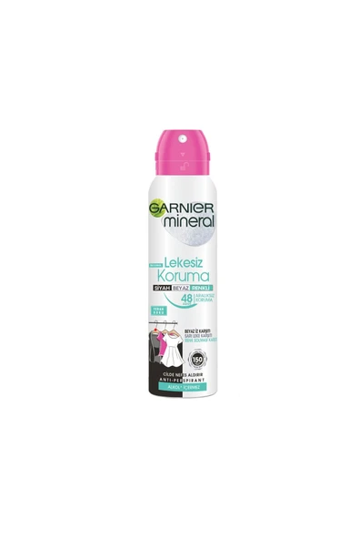 Garnier Mineral Lekesiz Koruma Sprey Deodorant 150 Ml - Alkolsüz ürün görseli 1