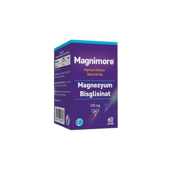 Magnimore Magnezyum Bisglisinat 60 Kapsül ürün görseli 1