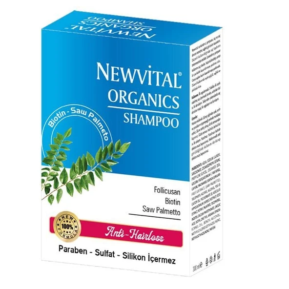 Newvital Organics Anti Hairloss Şampuan 300ml ürün görseli 1