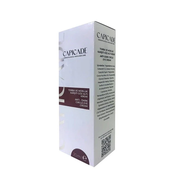Capicade Torba ve Morluk Karşıtı Göz Altı Kremi 20ml ürün görseli 1