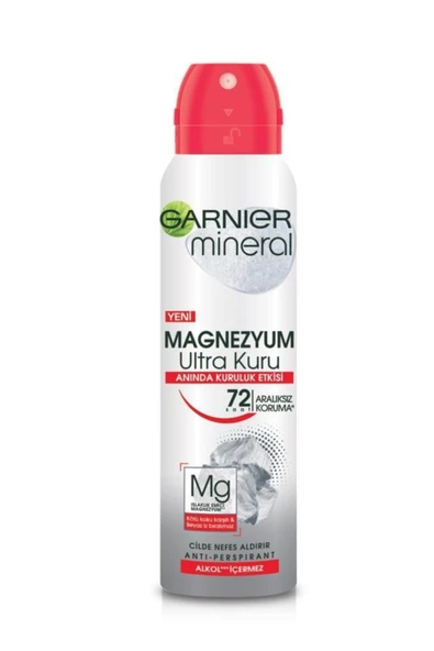 Garnier Mineral Magnezyum Ultra Kuru Sprey Deodorant ürün görseli 1