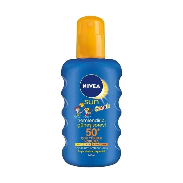 Nivea Sun Kids Nemlendirici Güneş Spreyi SPF50+ 200 ml ürün görseli 1