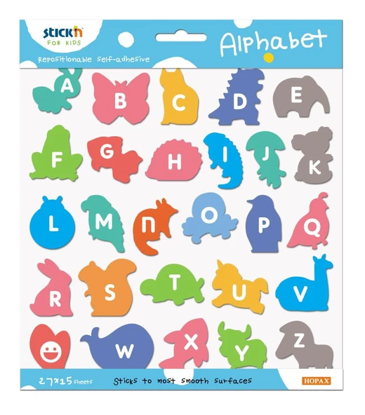 Hopax Stickn Alphabet 230X200Mm Alfabeyi Öğrenmek İçin Kendinden Yap. Defter 27 Harf X 15 Yp. ürün görseli 1