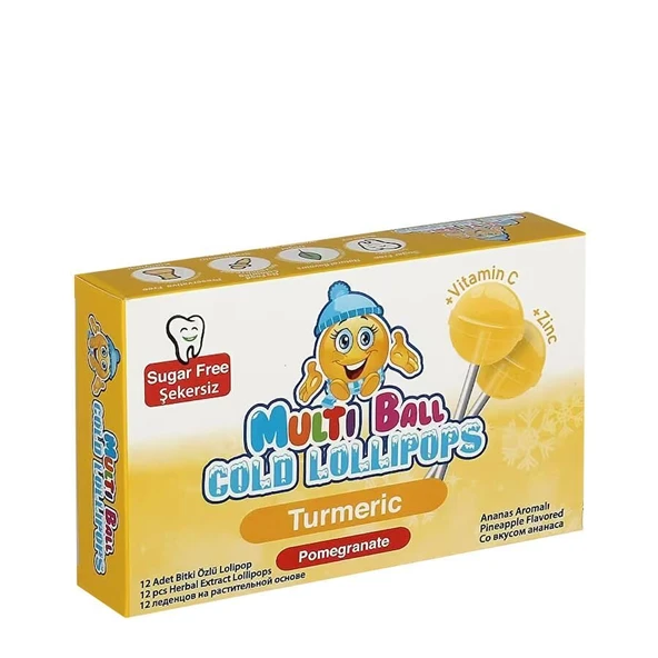 Multiball Cold Lolipop Turmeric 12'li ürün görseli 1