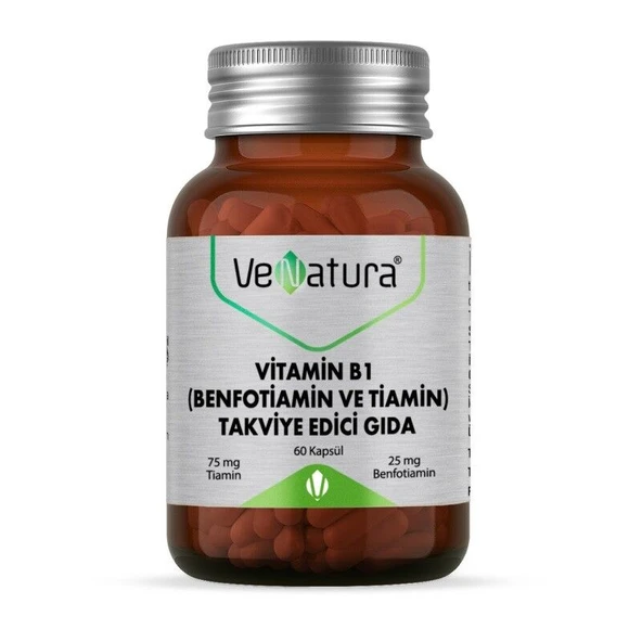 Venatura Vitamin B1 (BENFOTIAMIN VE TIAMIN ) 60 Kapsül ürün görseli 1