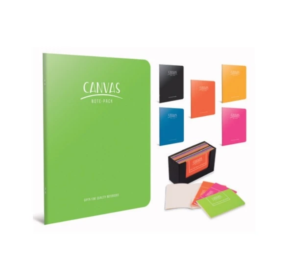 Gıpta Canvas A4 Tel Dikişli Pp Kapak Defter 60 Yaprak Çizgili (6 Lı Paket) 6658 ürün görseli 1