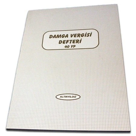 Altınyıldız Damga Vergisi Defteri Karton Kapak 40 Yaprak CEMD-043 (12 Li Paket) ürün görseli 1