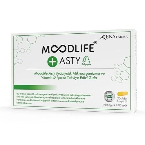Moodlife Asty Probiyotik D Vitamin 30 Kapsül ürün görseli 1