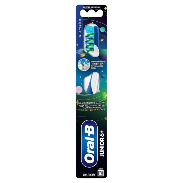 Oral-B Junior 6-12 Yaş Ekstra Yumuşak Diş Fırçası ürün görseli 1