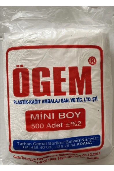 Ögem Mini Şeffaf Hışır Poşet 500'lü - Resim 2