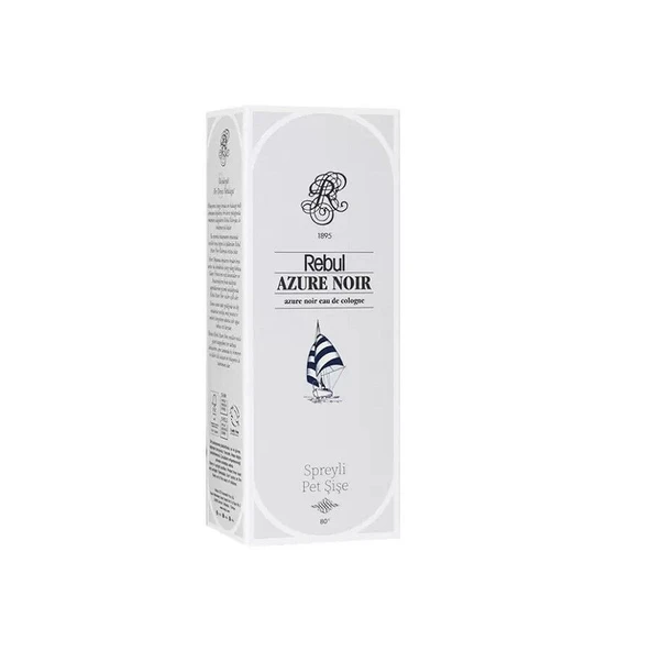 Rebul Azure Noir Spreyli Pet Şişe Kolonya 125 ml ürün görseli 1