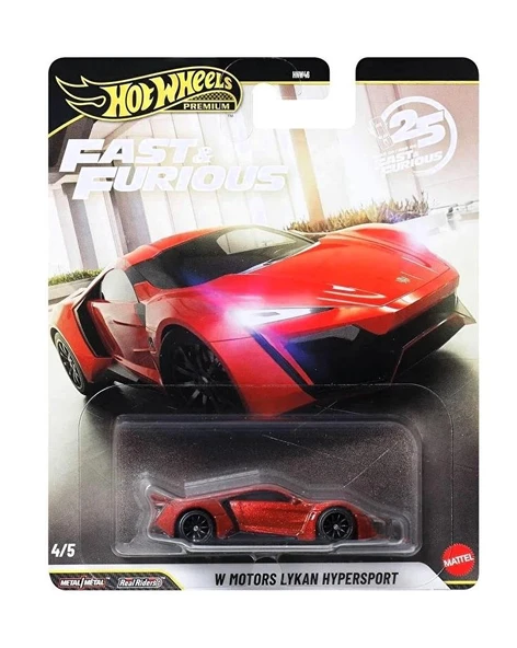 HOT WHEELS Premium Series 25.Yıl Özel Fast & Furious W Motors Lykan Hypersport HNW46 - JHW70-LA10 ürün görseli 1
