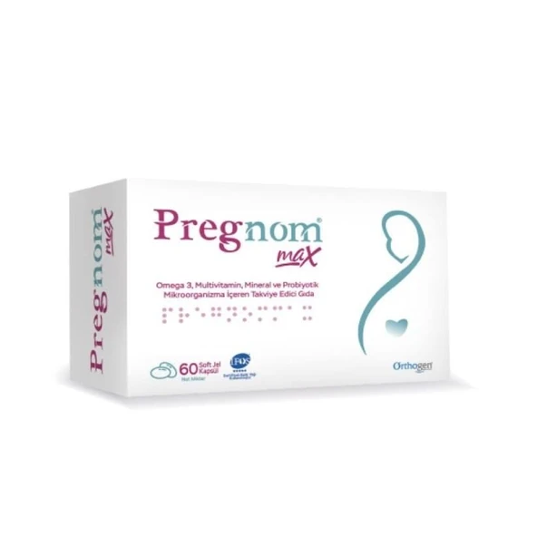 Pregnom MAX 60 Soft Gel Kapsül ürün görseli 1